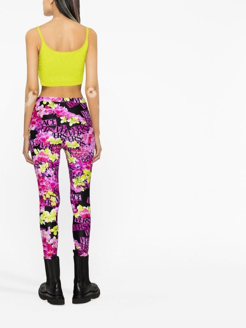 Versace x Dua Lipa Floral Summer Leggings - Farfetch