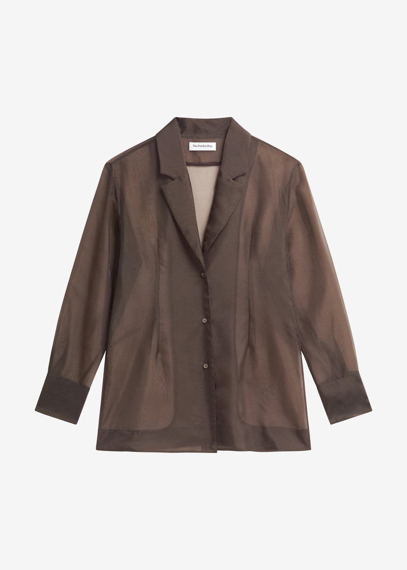 Lise Sheer Blazer - Brown 1