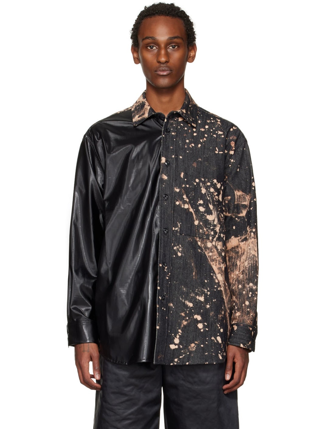 Black Super Oversized Shirt - 1
