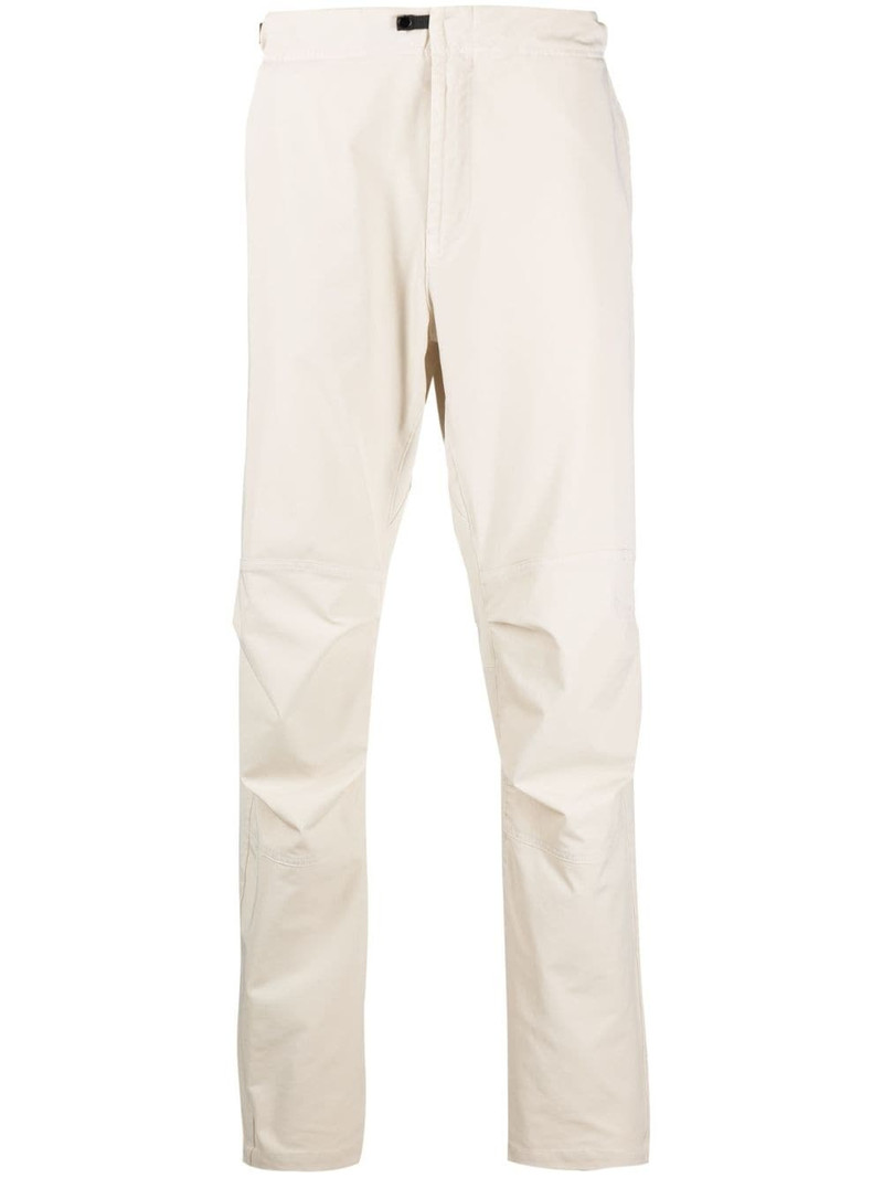 strap-detail high-rise tapered-leg trousers 1