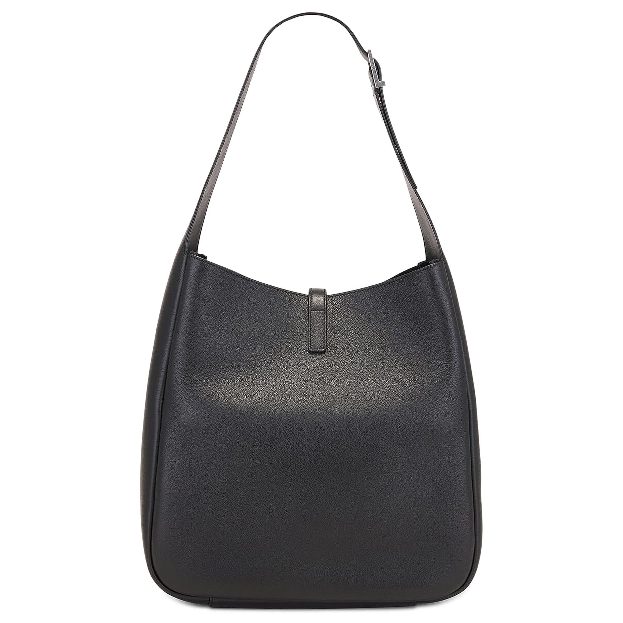 Saint Laurent Le 5 Á 7 Supple Shoulder Bag 'Black' - 2