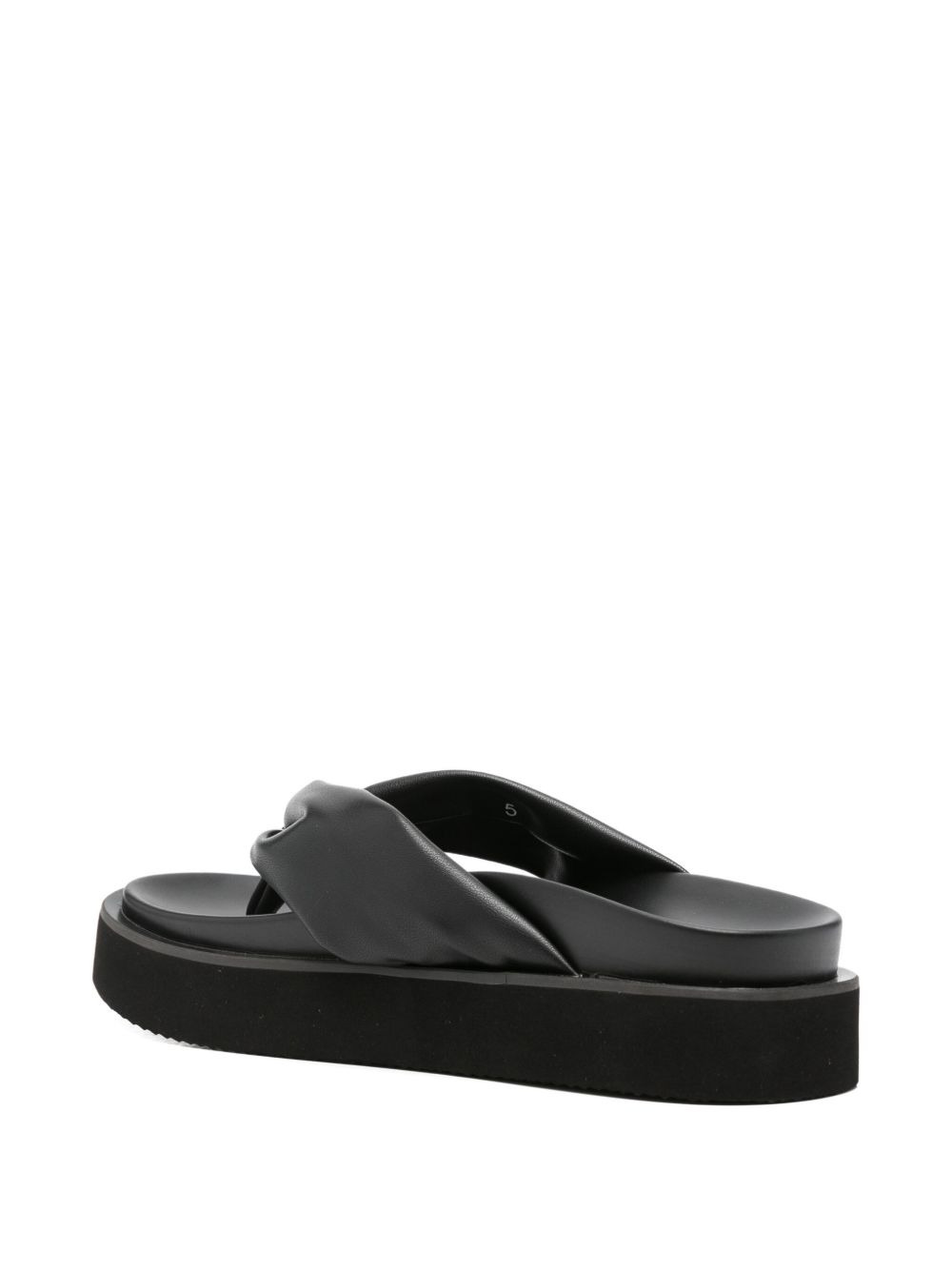 knotted leather sandals - 3