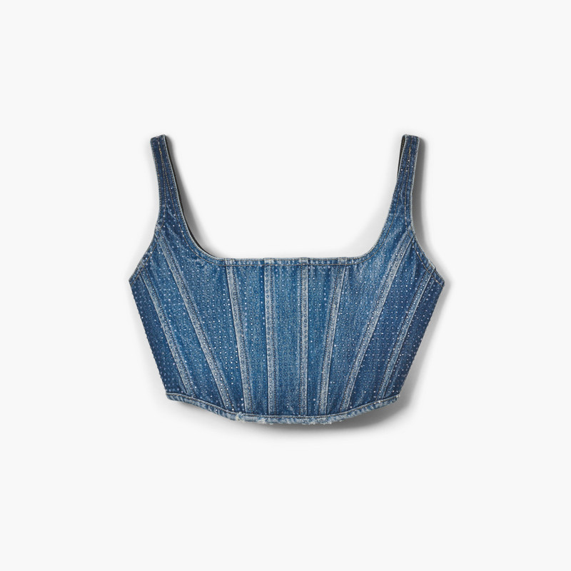 CRYSTAL DENIM CORSET 1