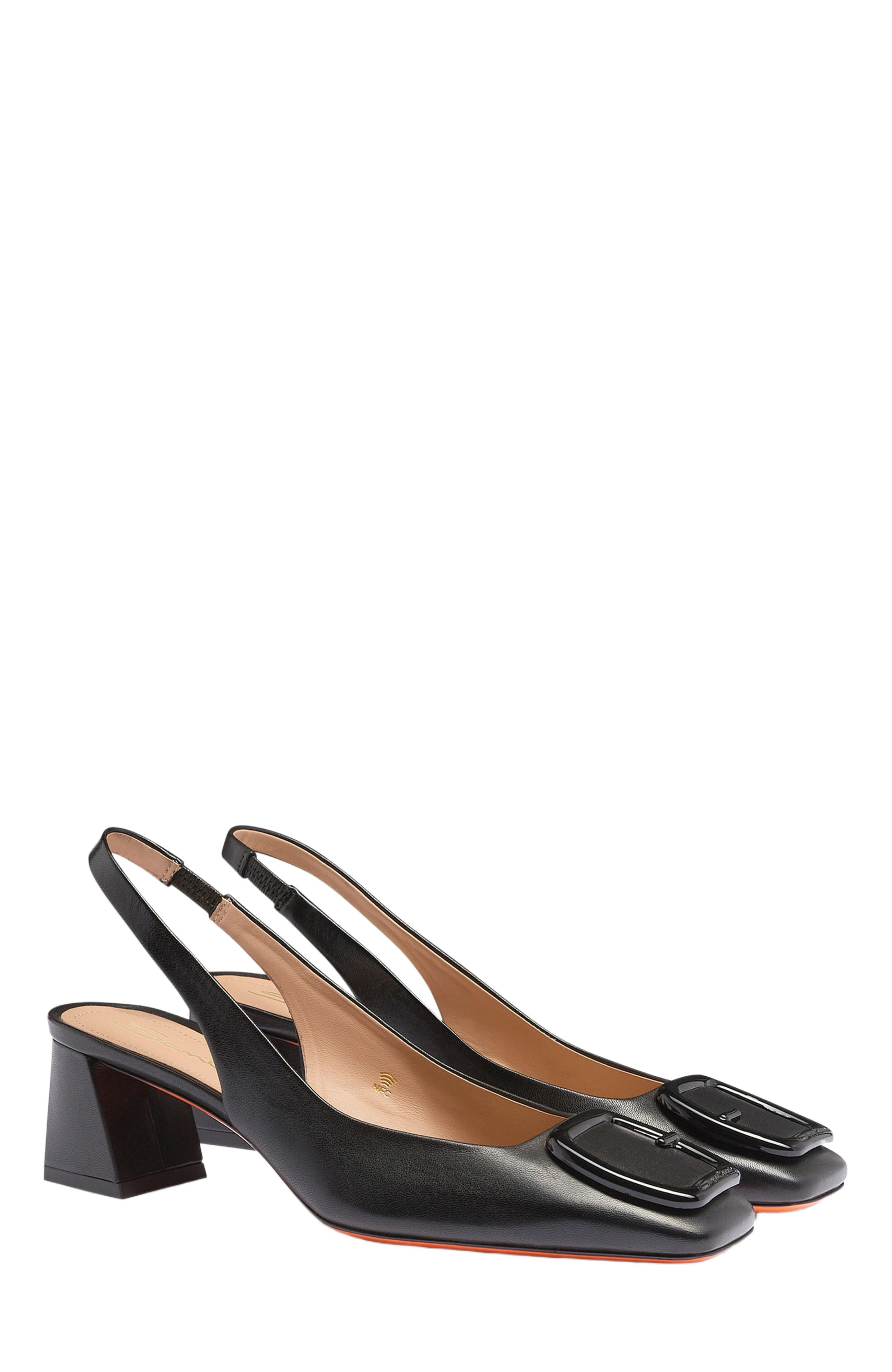 Santoni Women's mid-heel slingback in Black at Nordstrom - 3