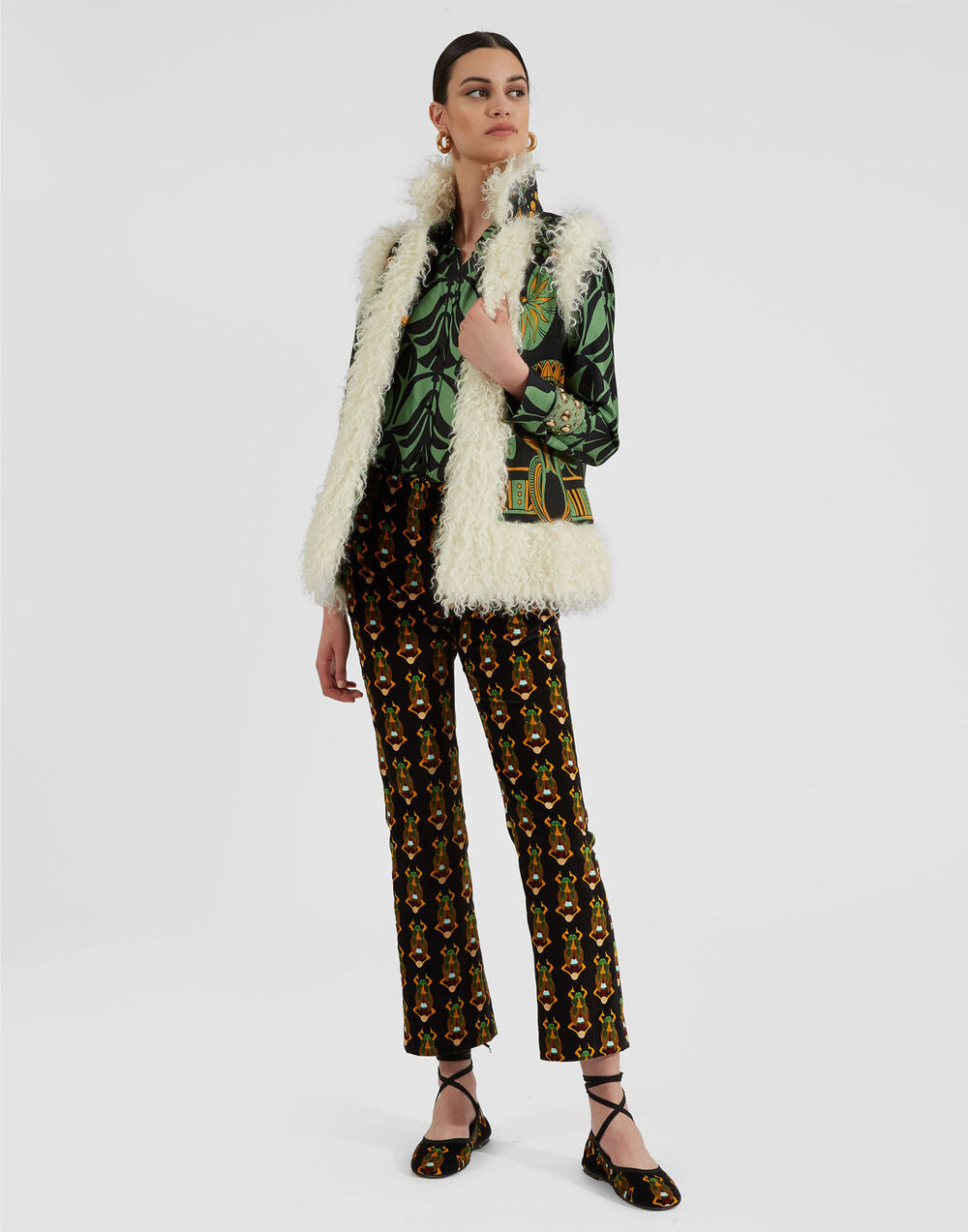 Sleeveless Folk Jacket - 5