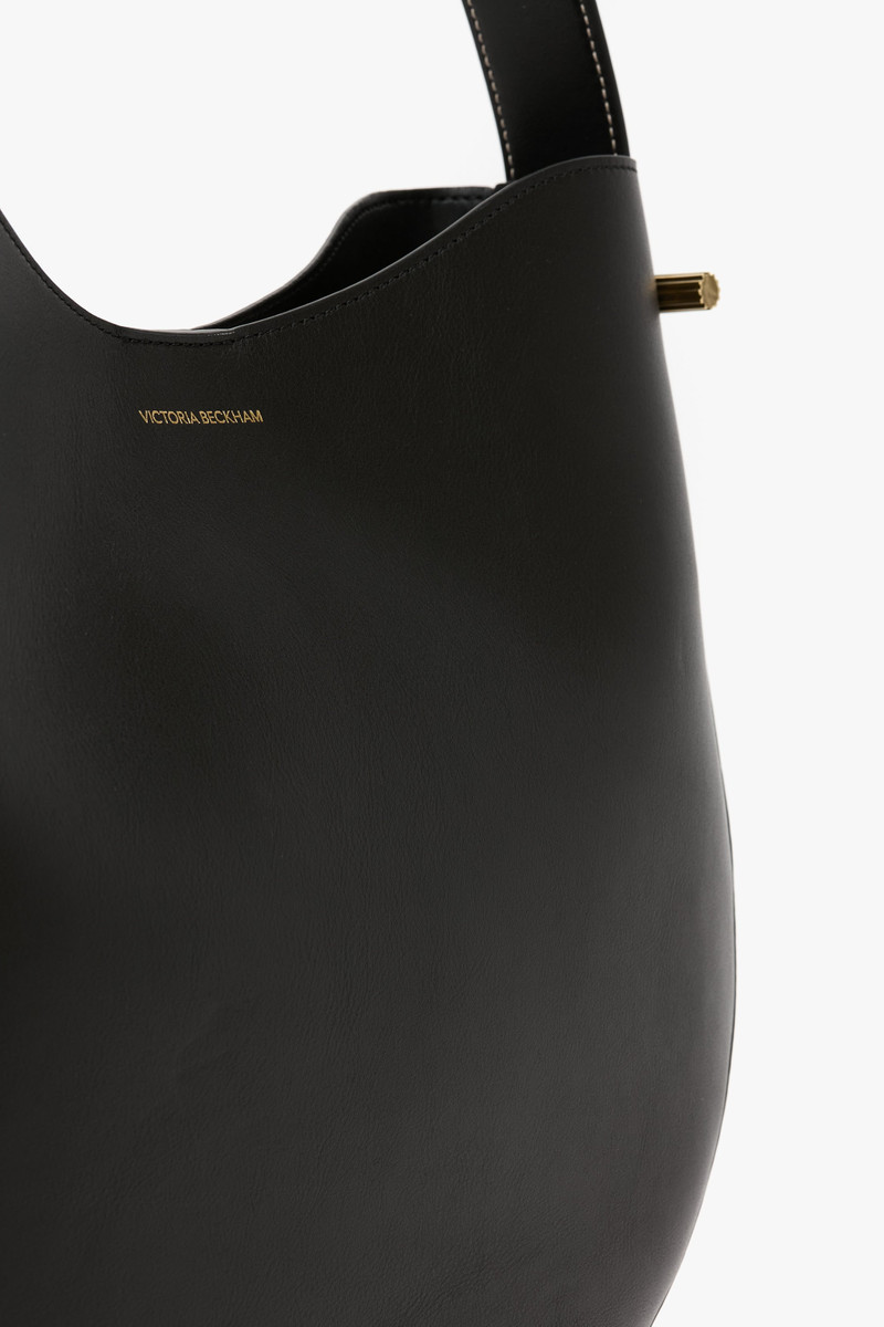 Dia Medium Hobo Bag In Black Leather 6