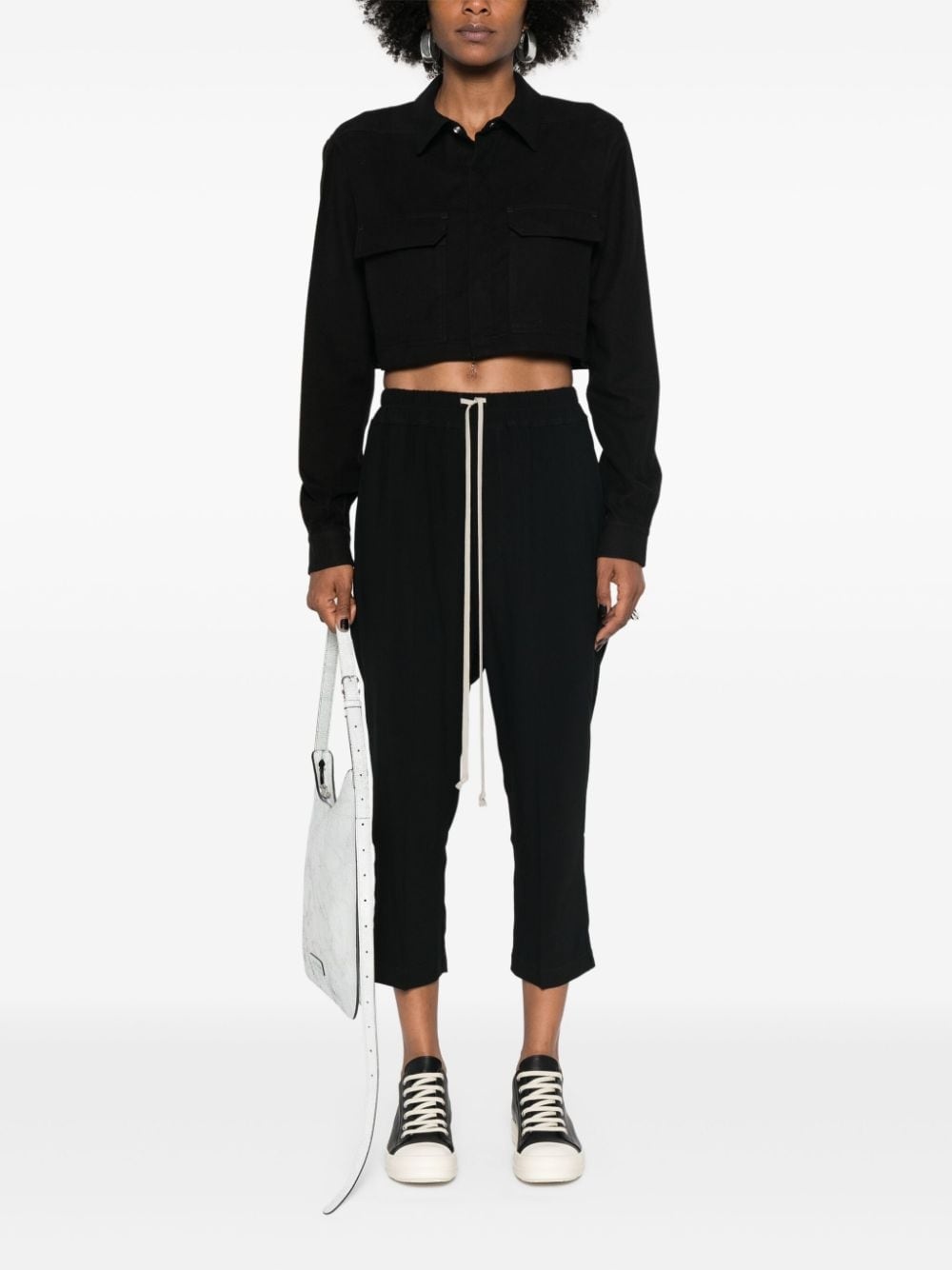 RICK OWENS Women Drawstring Astaires Pants - 3