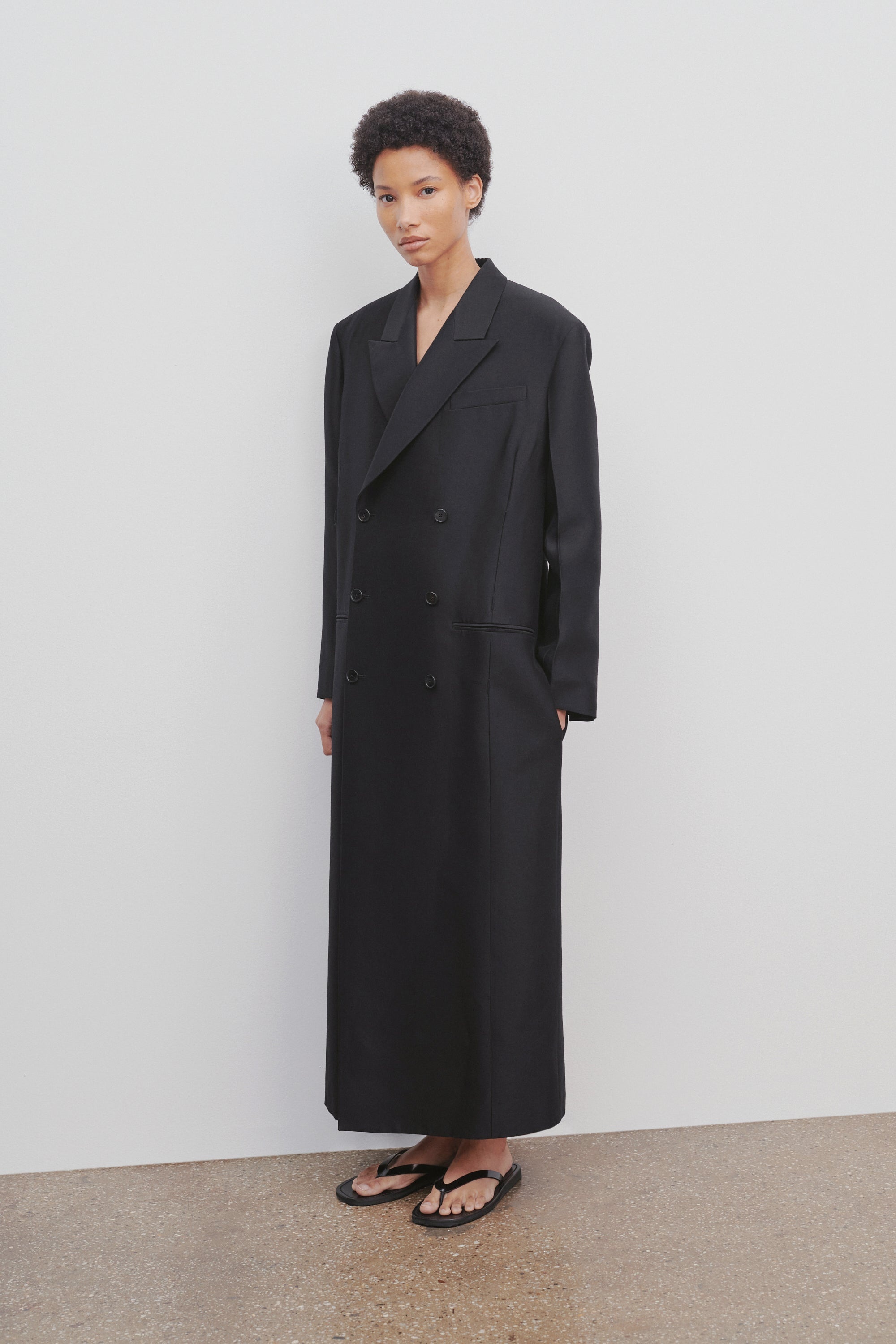 Catena Coat in Wool and Silk - 3