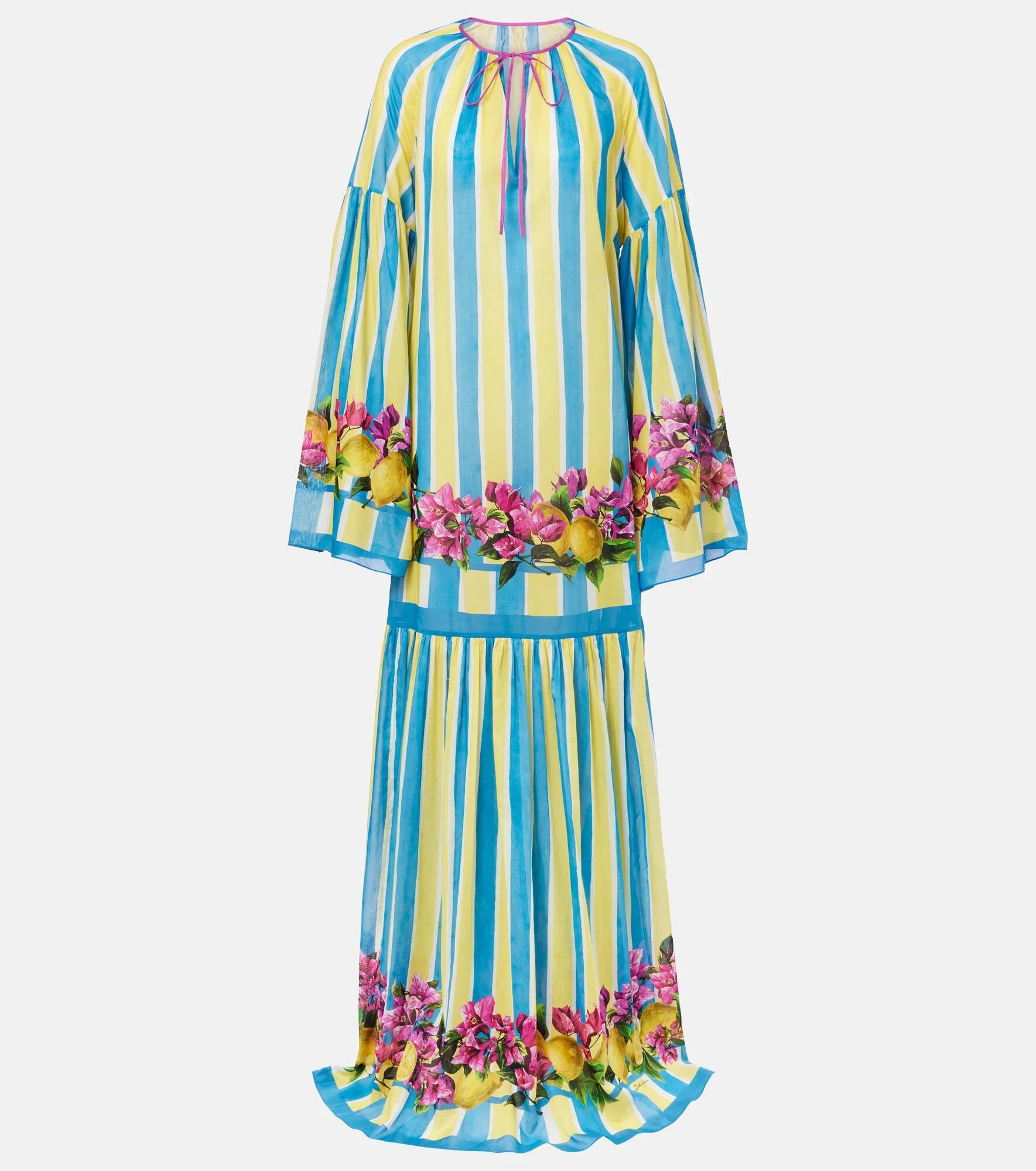 Striped cotton kaftan - 1