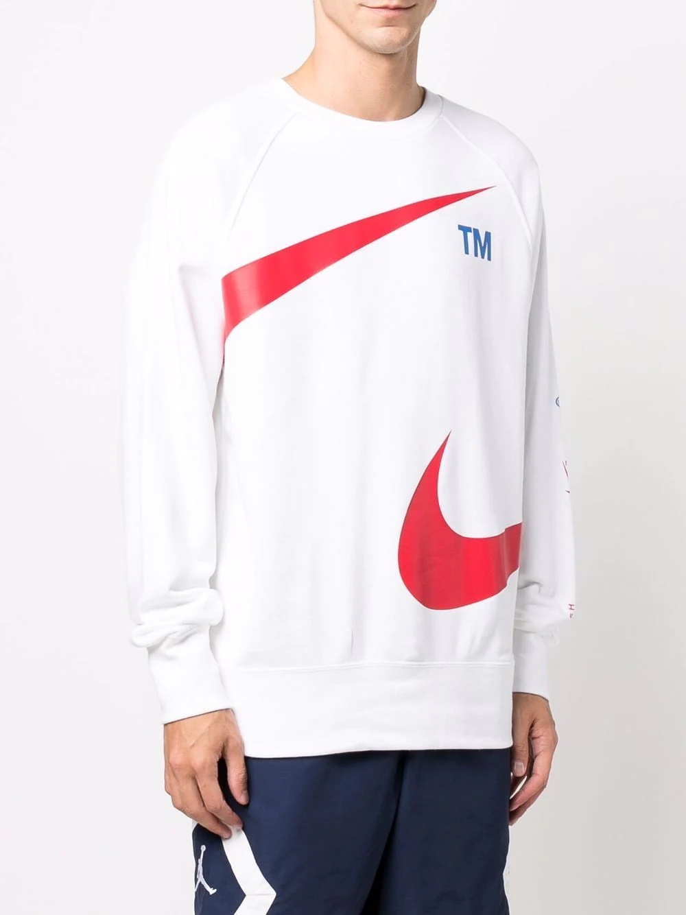 logo print sweatshirt - 3