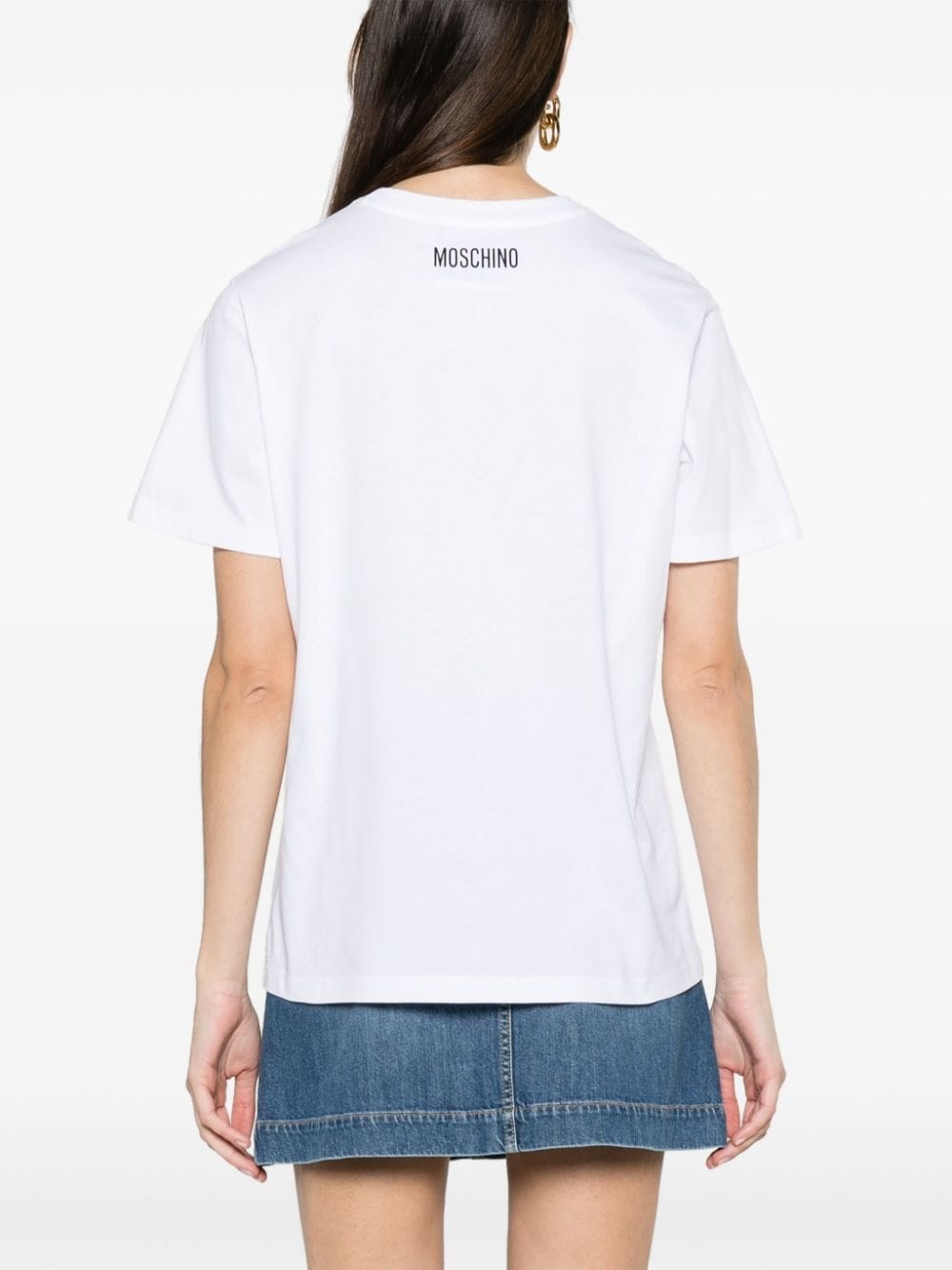 text-print organic cotton T-shirt - 4