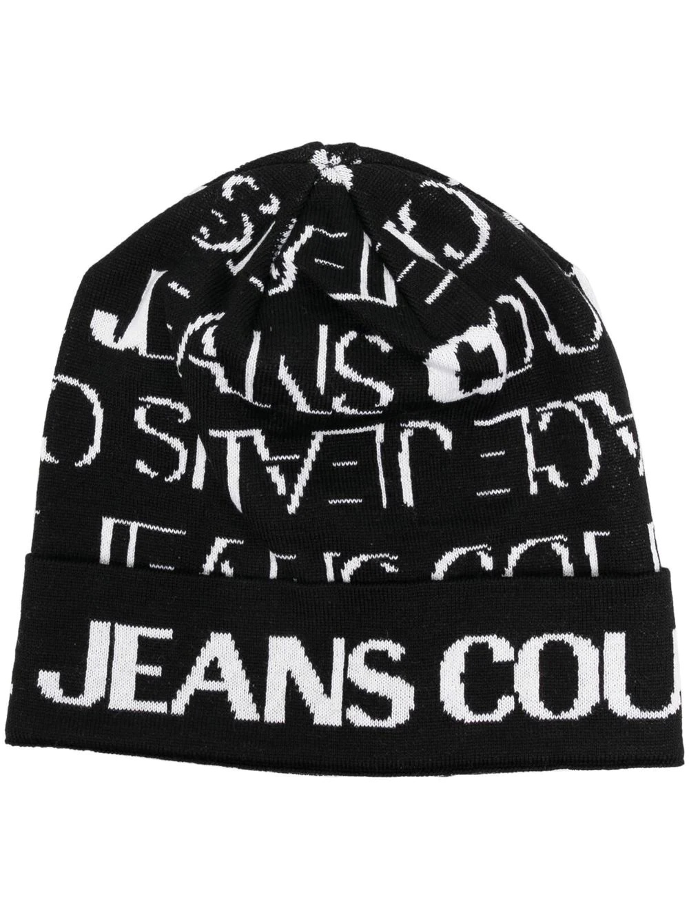 logo-print beanie hat - 1