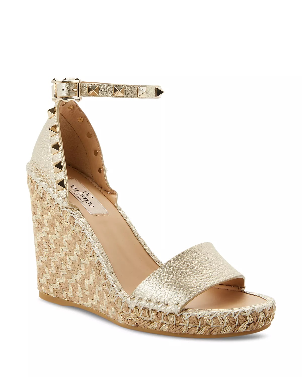 Women's Pyramid Studded Espadrille Wedge Heel Sandals - 1