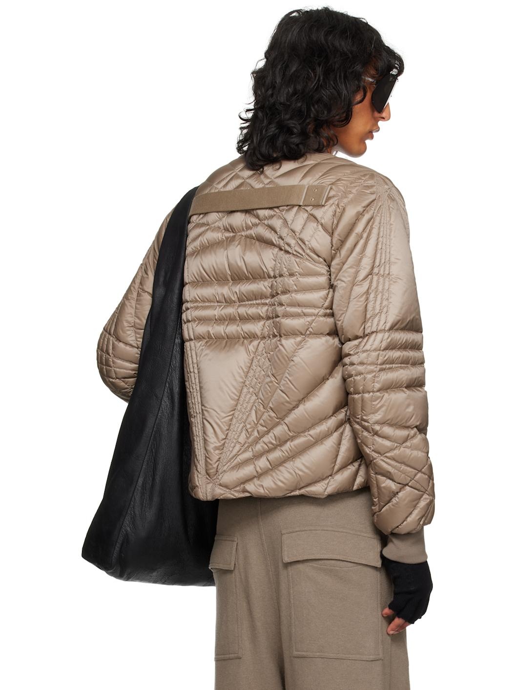 Moncler + Rick Owens Gray Megapenta Flight Bomber Jacket - 3