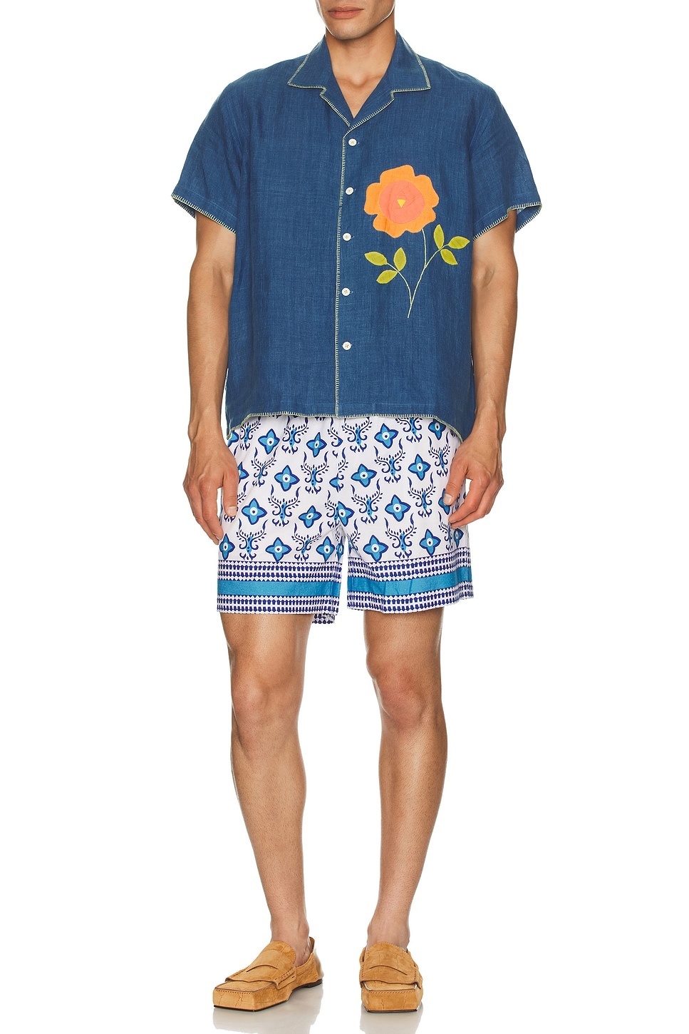 Block Printed Shorts - 4