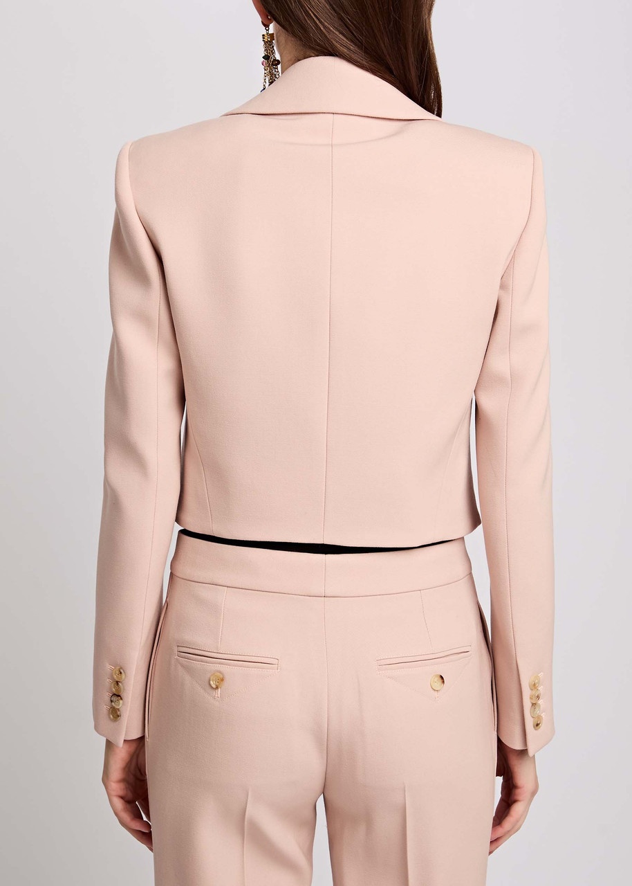 Chloe Cropped Wool Blazer - 3