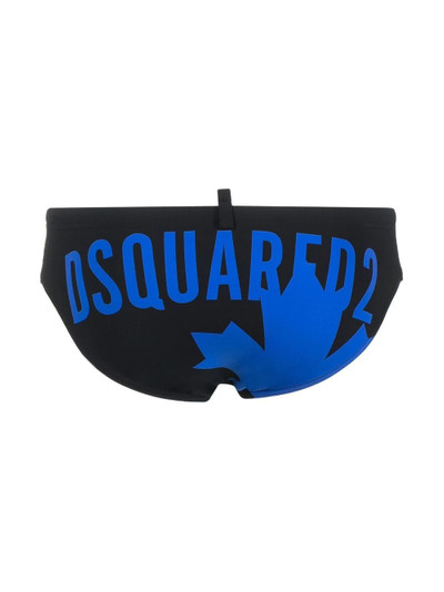 DSQUARED2 logo-print slip-on swim trunks outlook