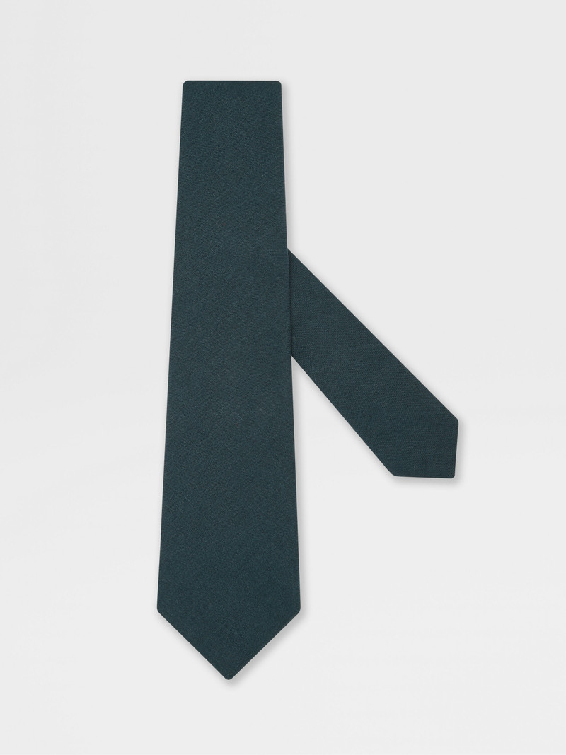 BLUE LINEN TIE 1