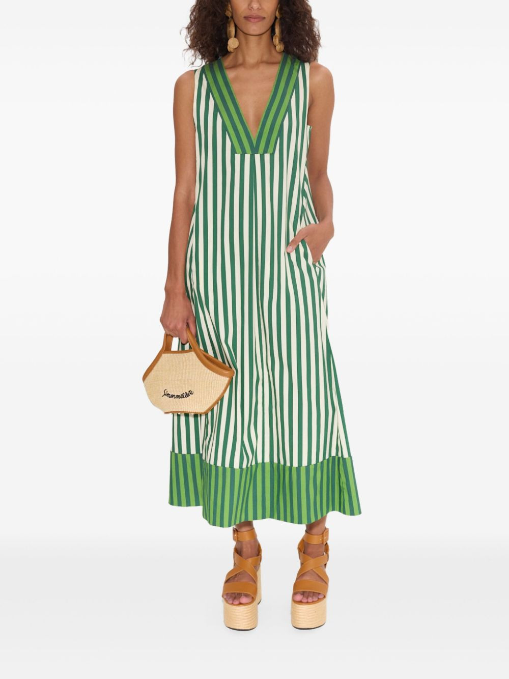 Mar poplin midi dress - 3