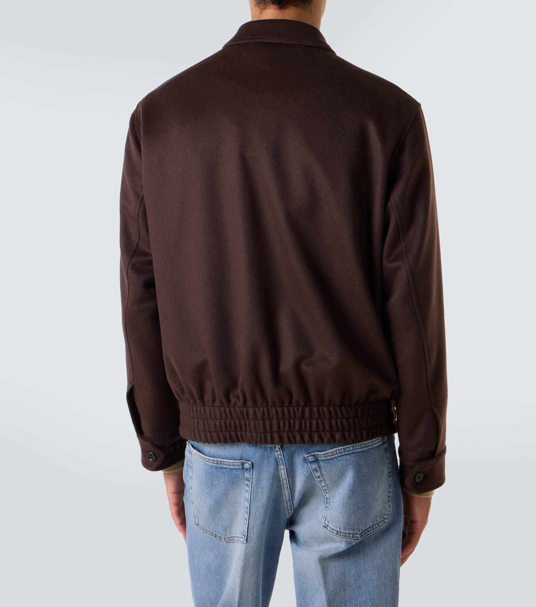 Cashmere and wool blouson - 4