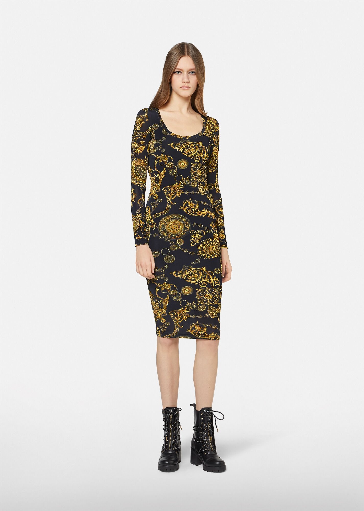 Regalia Baroque Print Midi Dress - 2