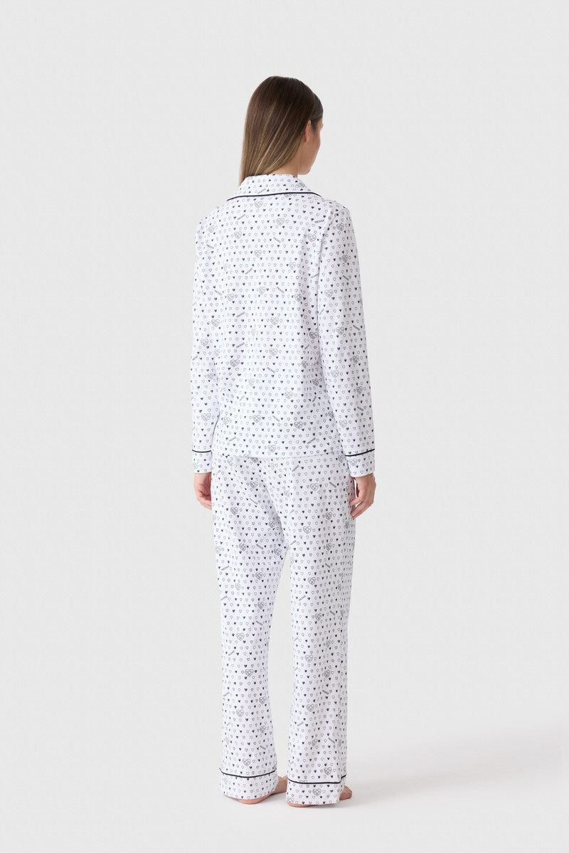Long Sleeve Cotton Polo Pajama Set — MACKAGE x Roller Rabbit 4