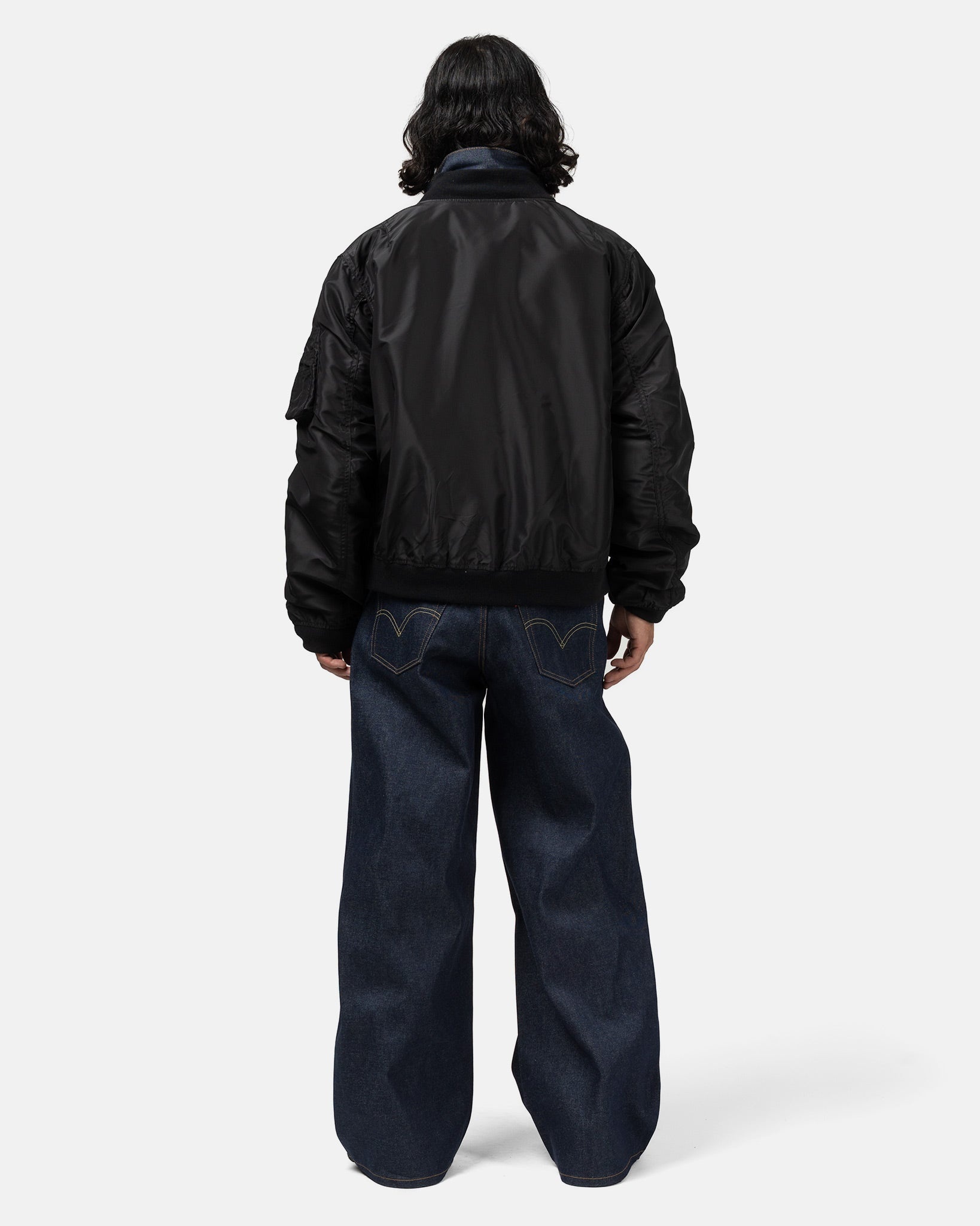 x Levis Denim x Nylon Twill Reversible Indigo x Black - 4