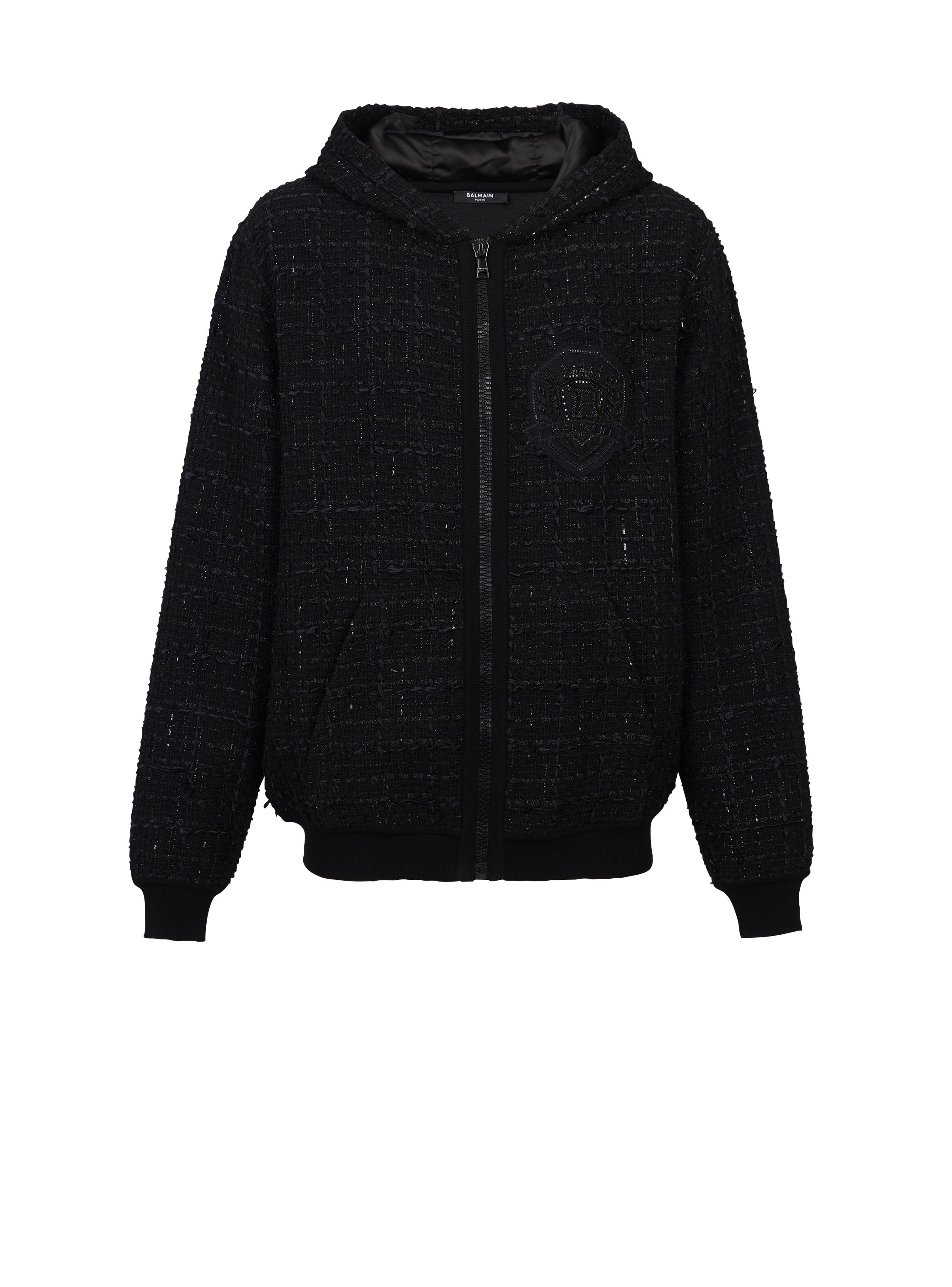 Tweed hooded jacket - 1