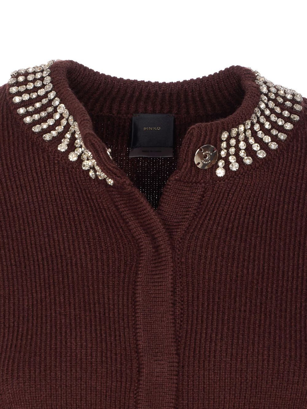 crystal-embellished cardigan - 3