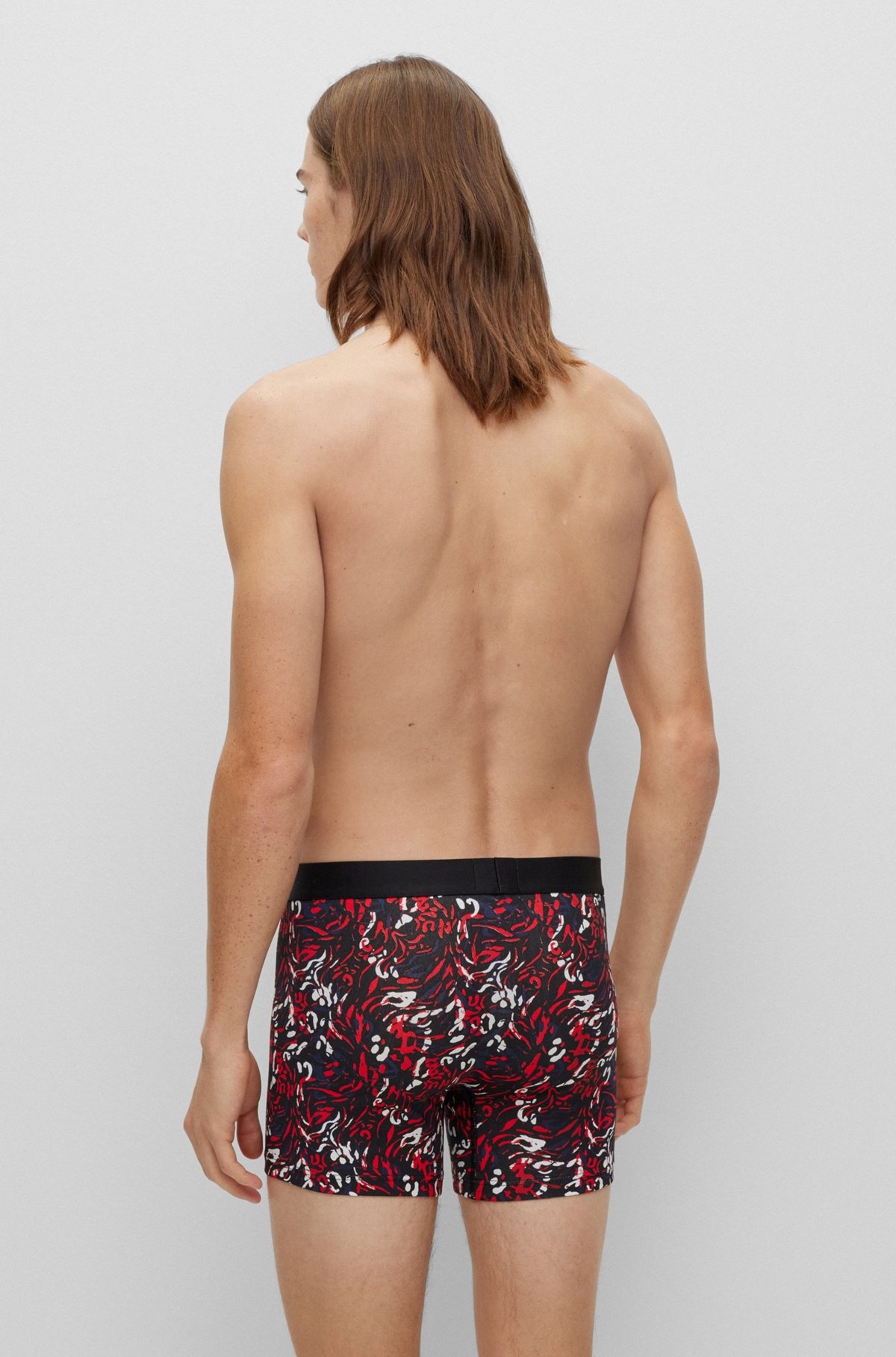 TWO-PACK OF STRETCH-COTTON BOXER BRIEFS WITH LOGOS - 3