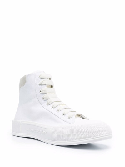 Alexander McQueen Deck Plimsoll high-top sneakers outlook