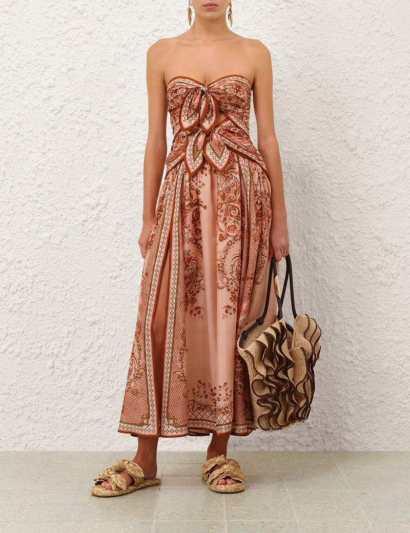 Zimmermann ASTER SCARF MIDI DRESS outlook