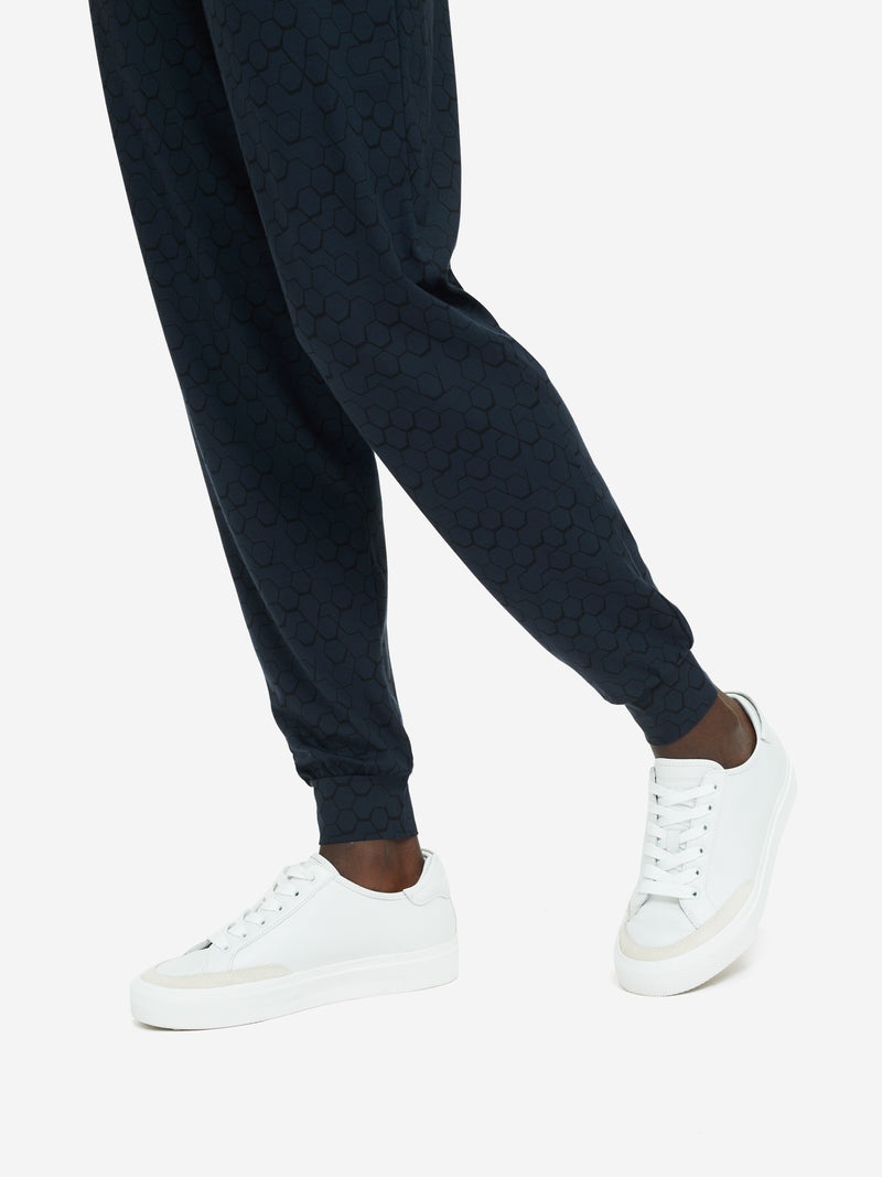 Women's Track Pants London 6 Micro Modal Stretch Navy - 7