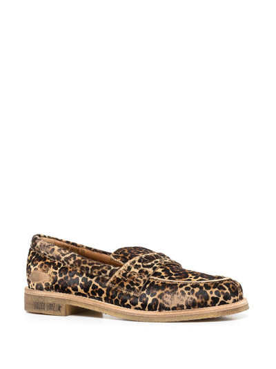 Golden Goose Jerry leopard-print penny loafers outlook