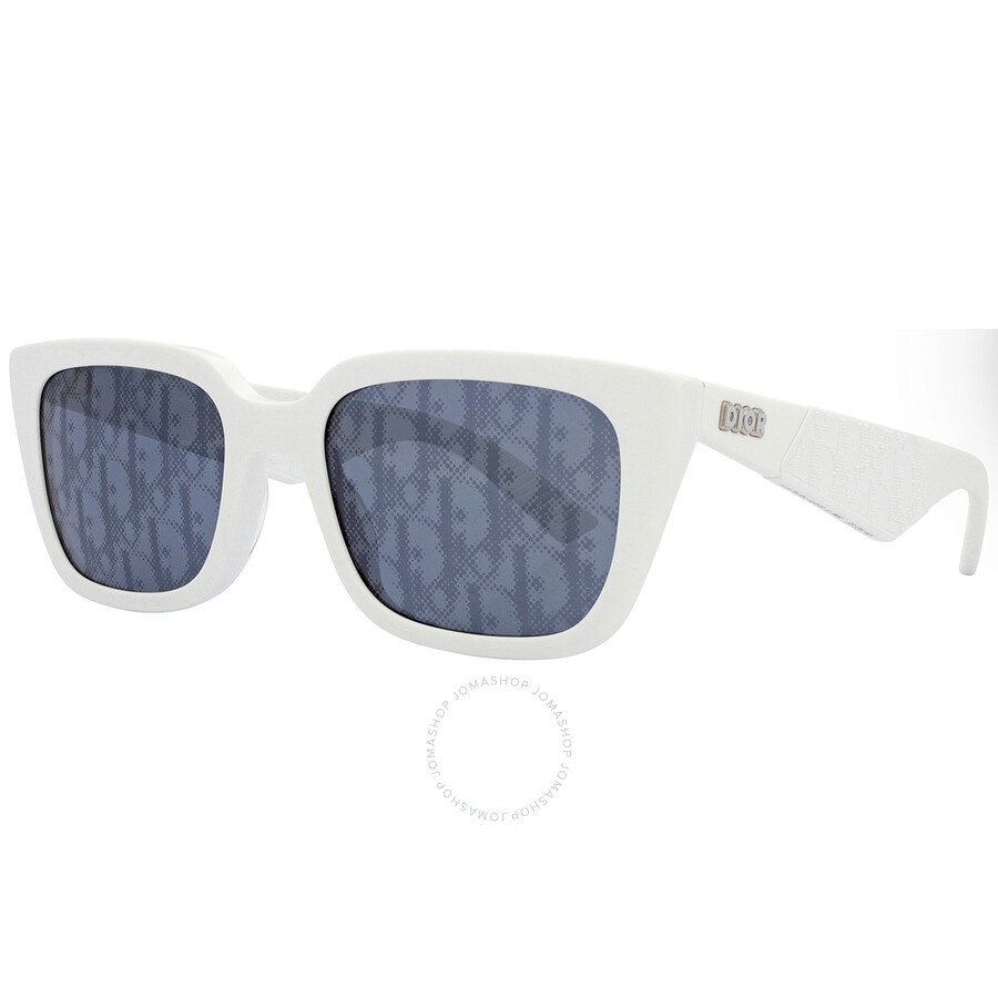 Dior Blue Logo Square Men's Sunglasses DIOR B27 S2I 50B8 55 - 2