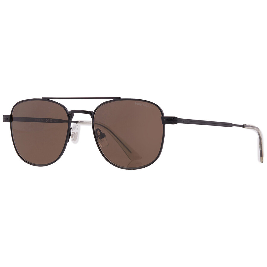 Montblanc Brown Pilot Men's Sunglasses MB0363S 003 51 - 2