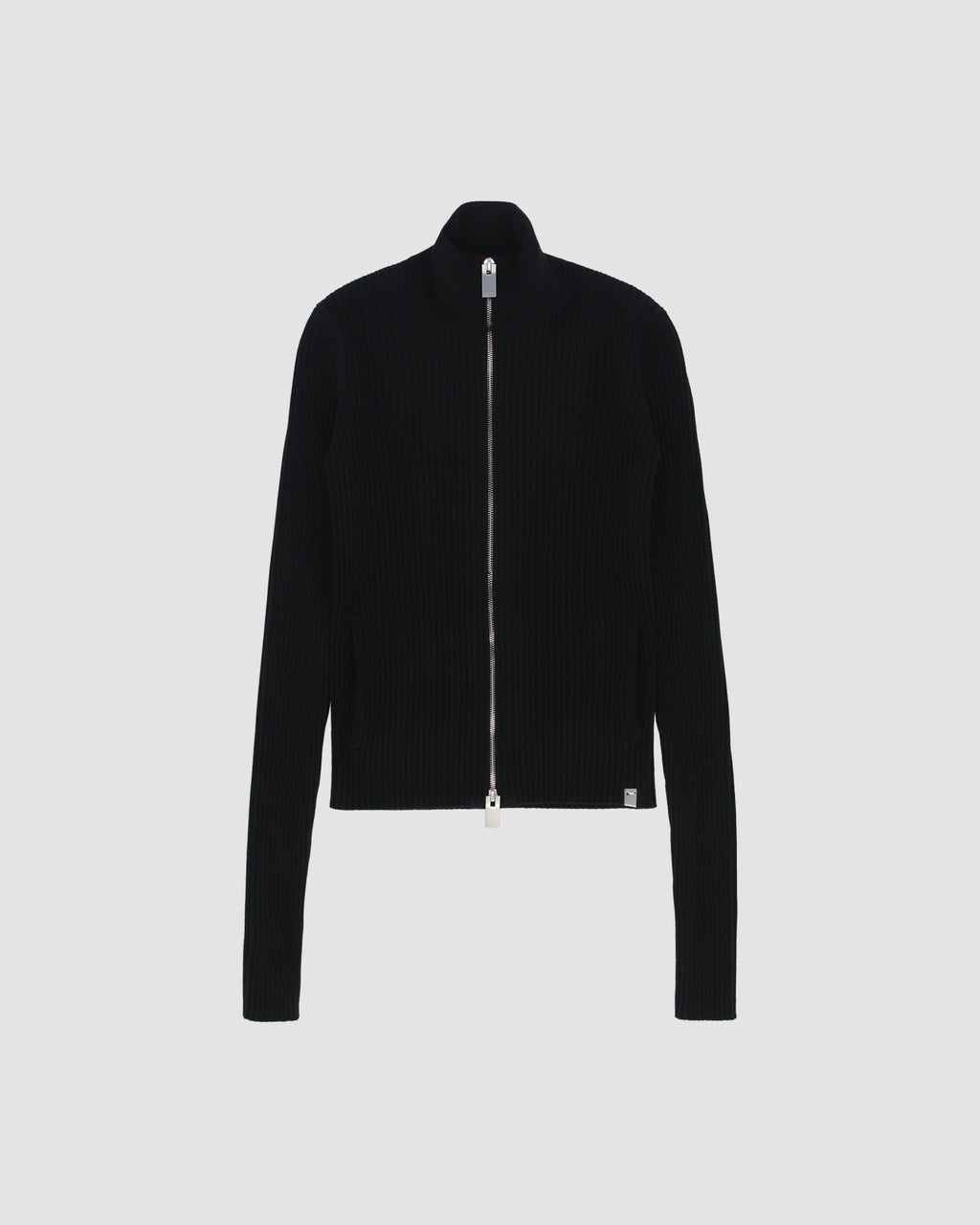 KNIT ZIP CARDIGAN - 1