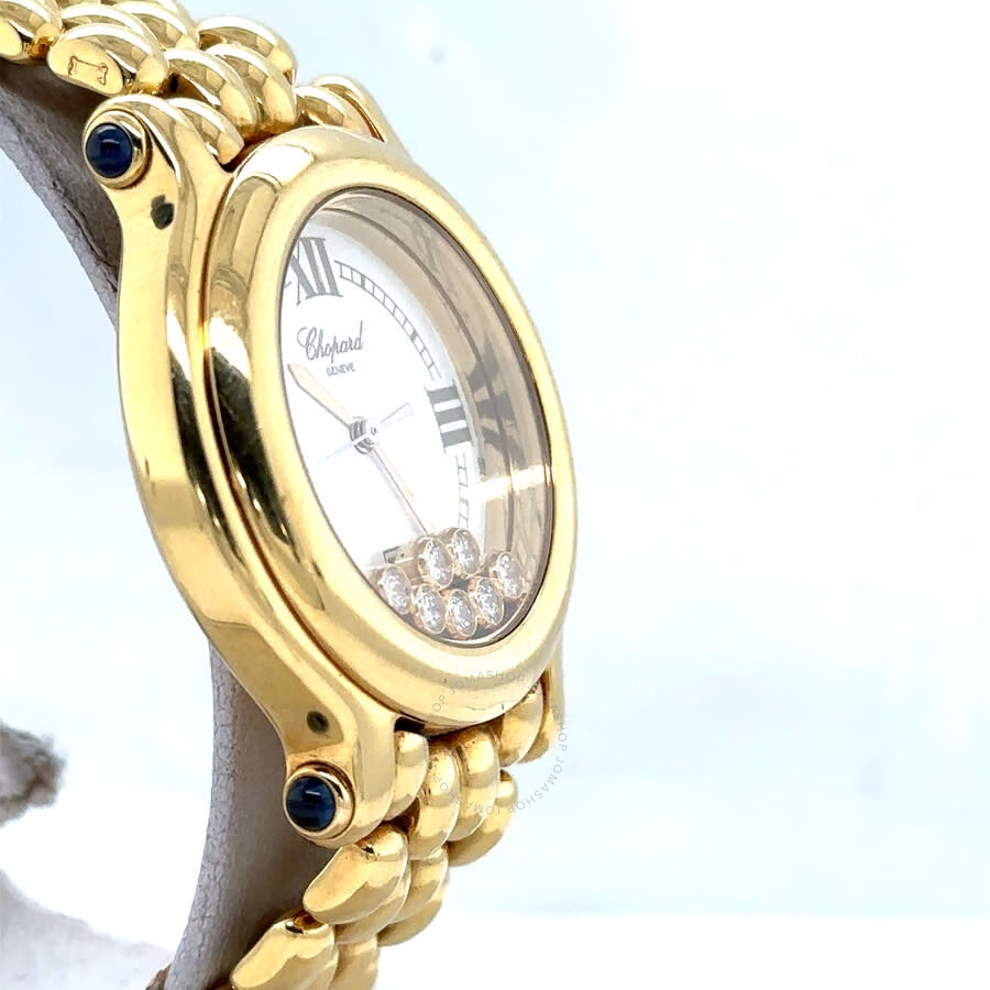 Pre-owned Chopard Happy Sport Quartz White Dial Ladies Watch 27/6137-23 - 3
