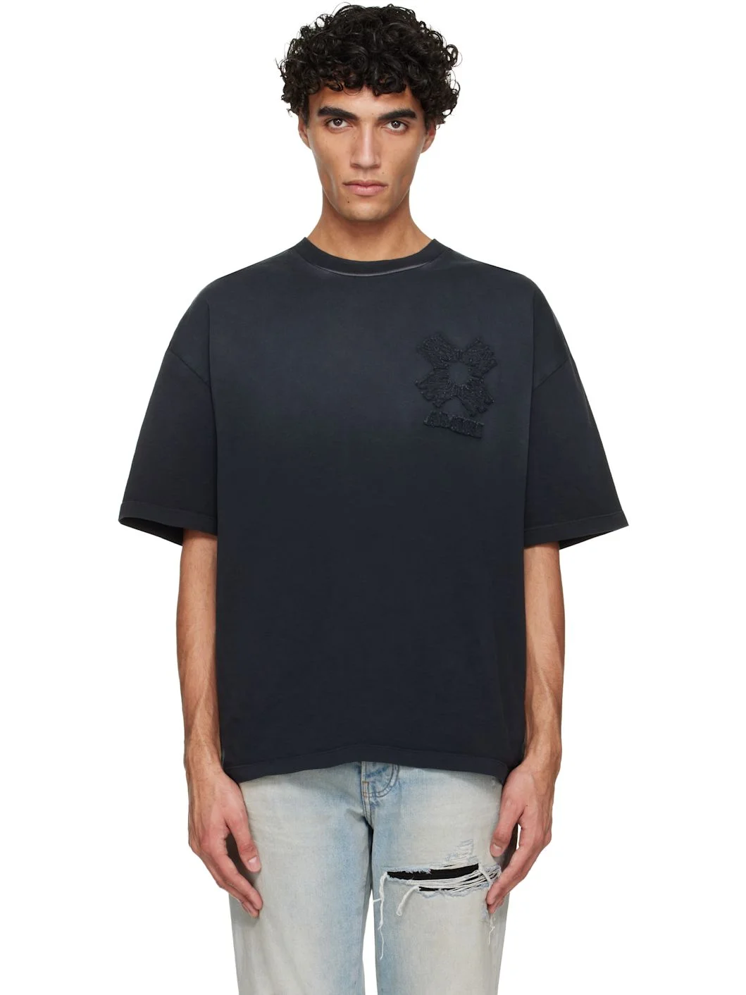 Black MA Quad Oversized T-shirt - 1