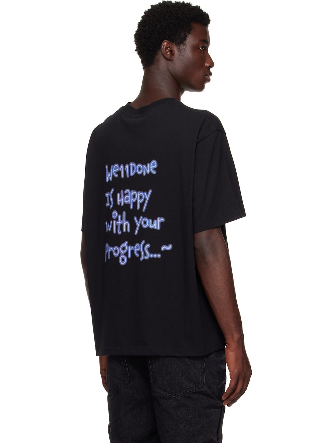 Black Neon Logo Short Sleeved T-shirt - 3
