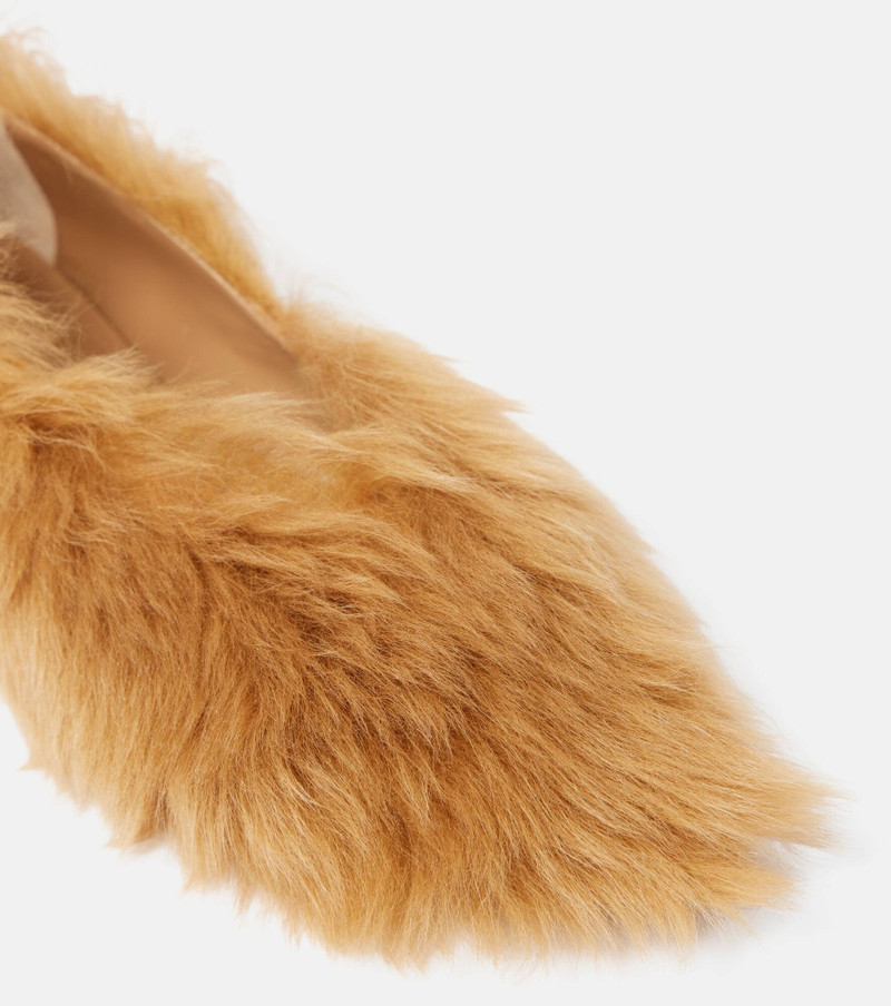 Eva shearling ballet flats 6