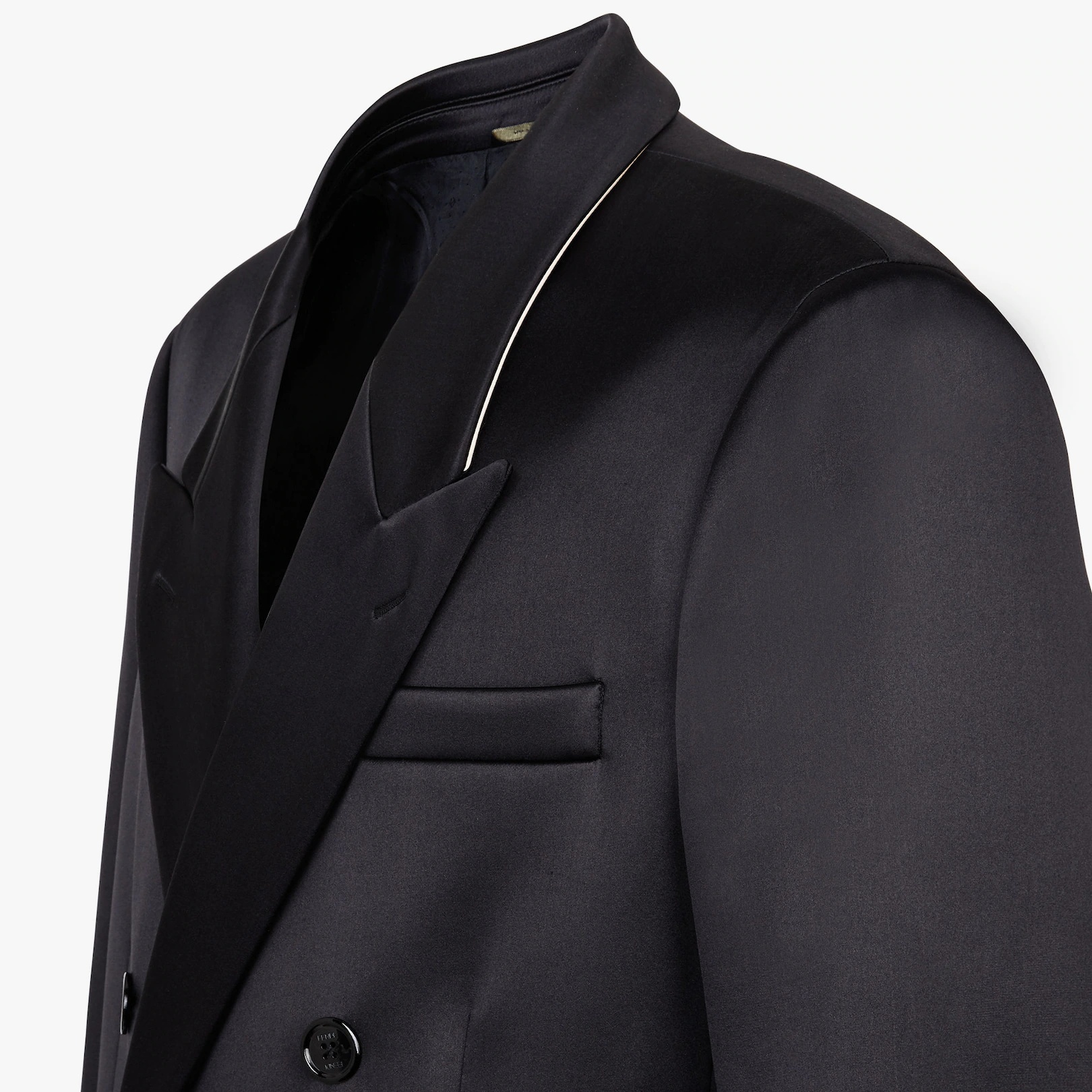 Black satin coat - 3