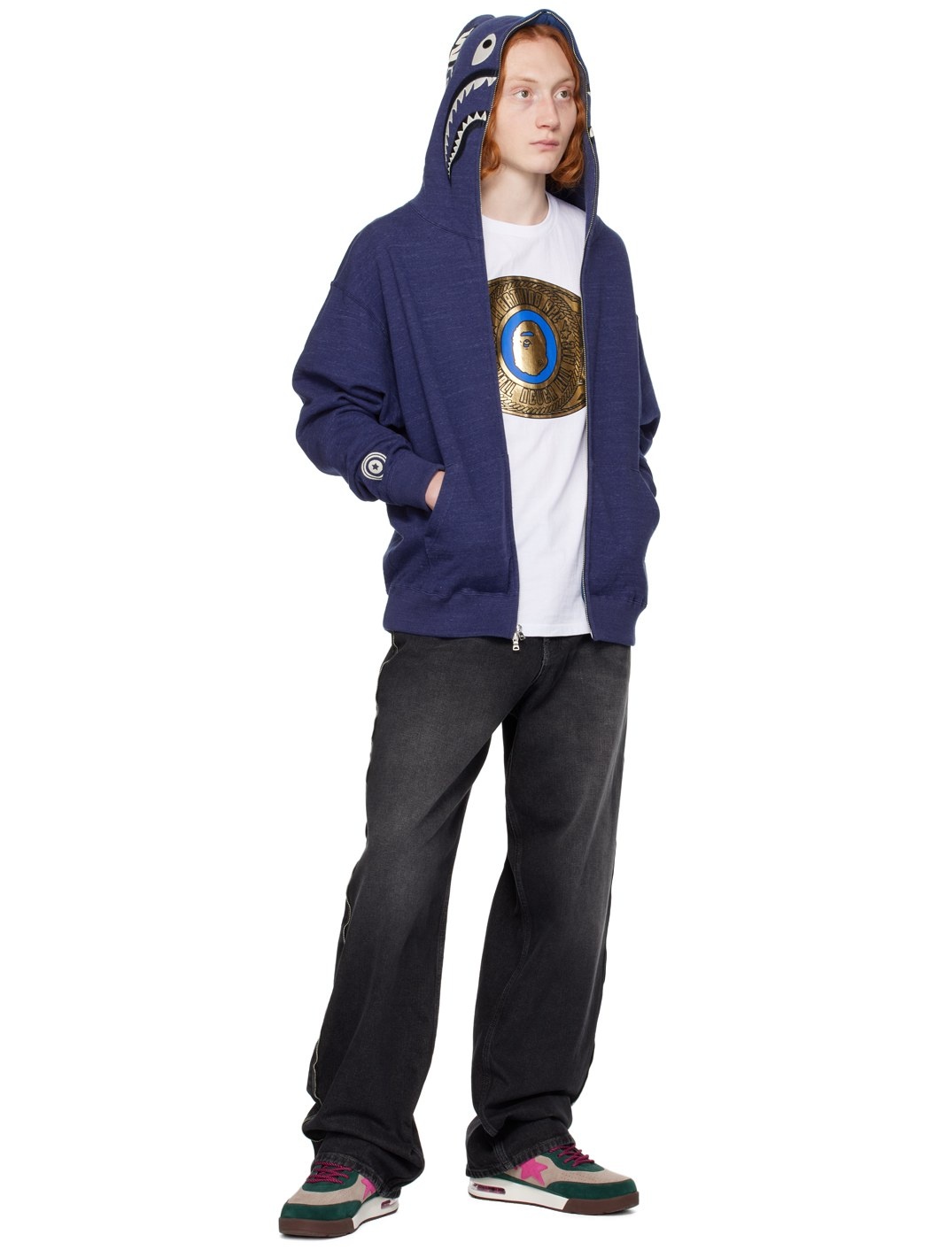 Blue Shark Hoodie - 4