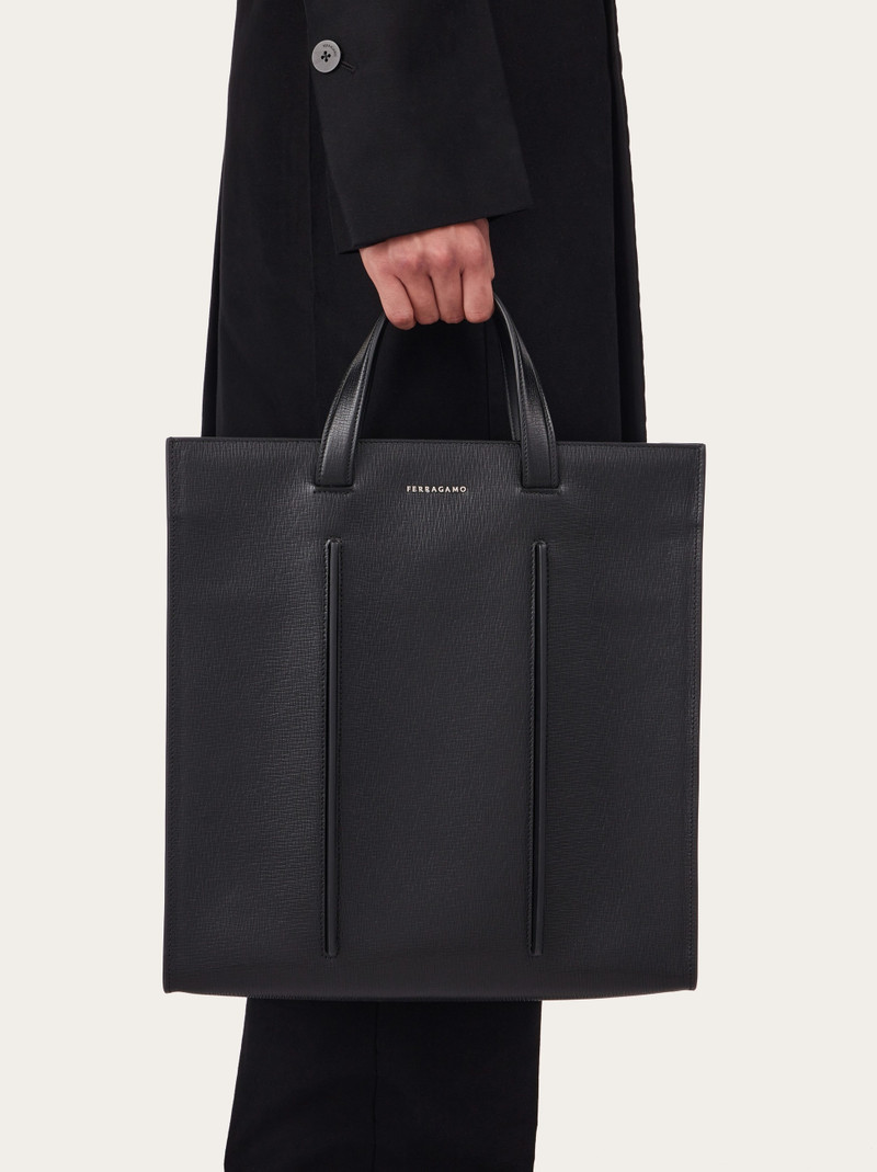 FERRAGAMO Tote bag with rib inserts outlook