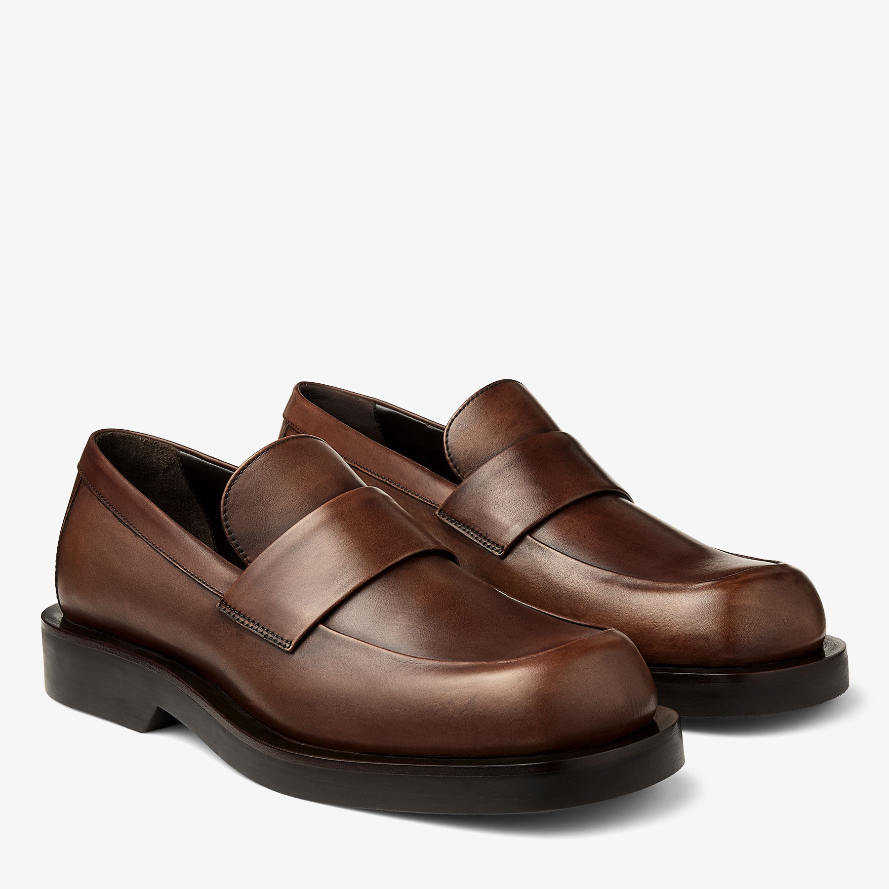 Buff Loafer
Mocha Burnished Leather Loafers - 2