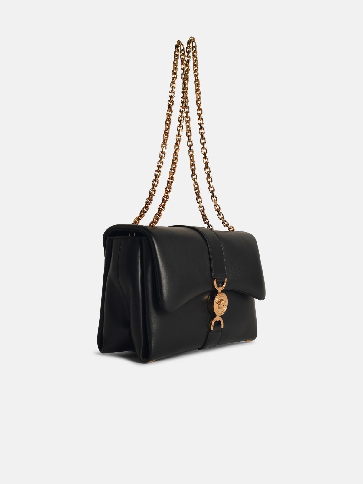 'KLEIO' BLACK LEATHER BAG - 2