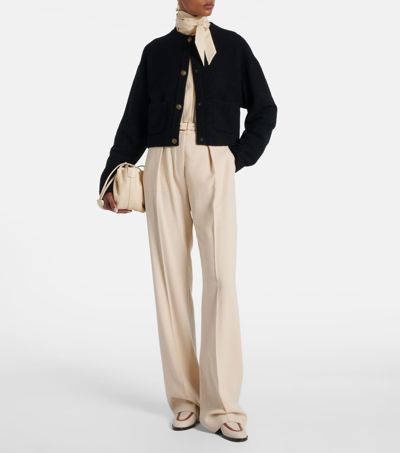 Loro Piana Cropped cotton and silk cardigan outlook