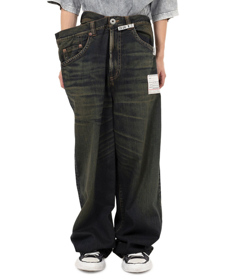 Huge Layered Denim Pants 12