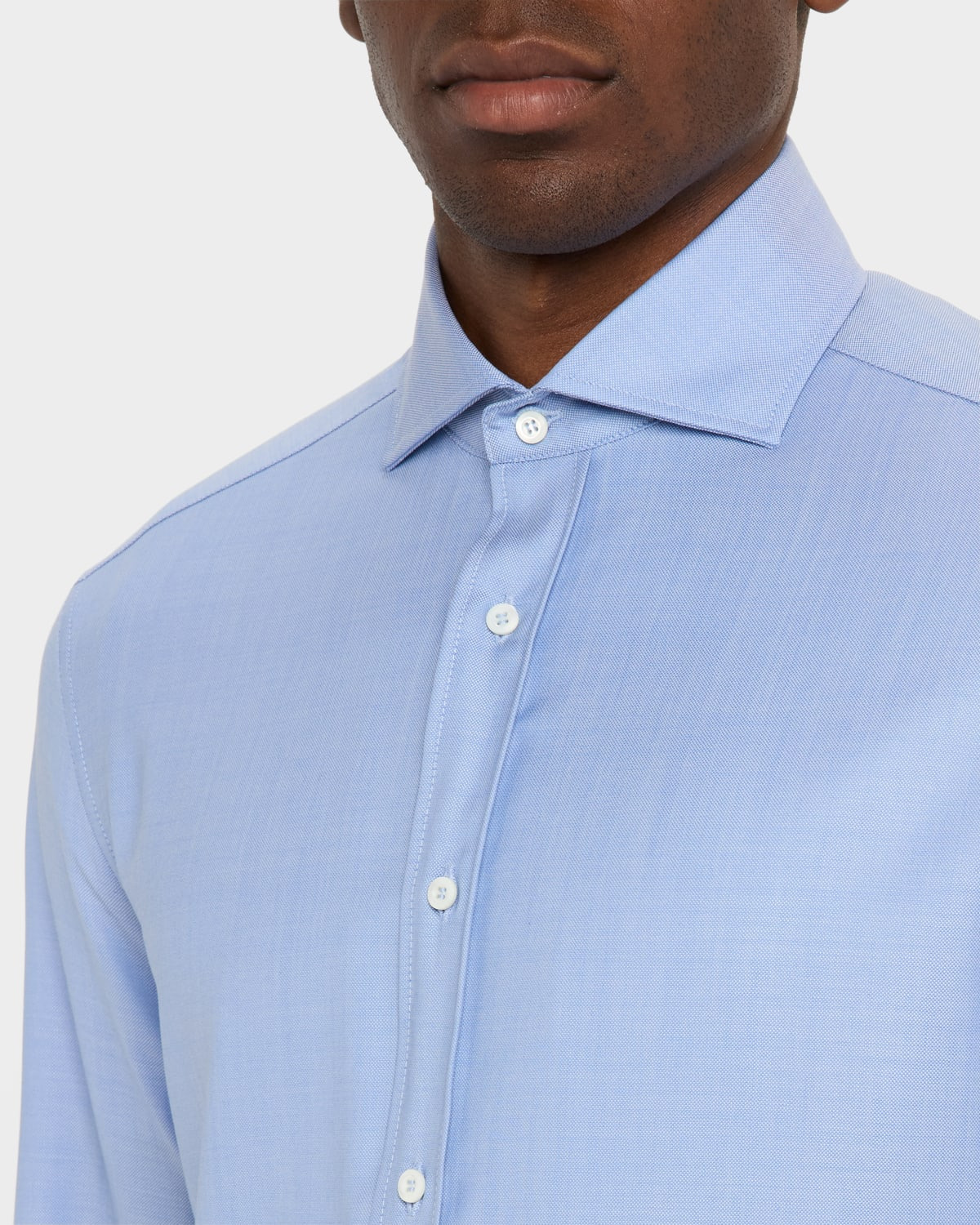 Men's Woven Oxford Spread-Collar Sport Shirt - 5
