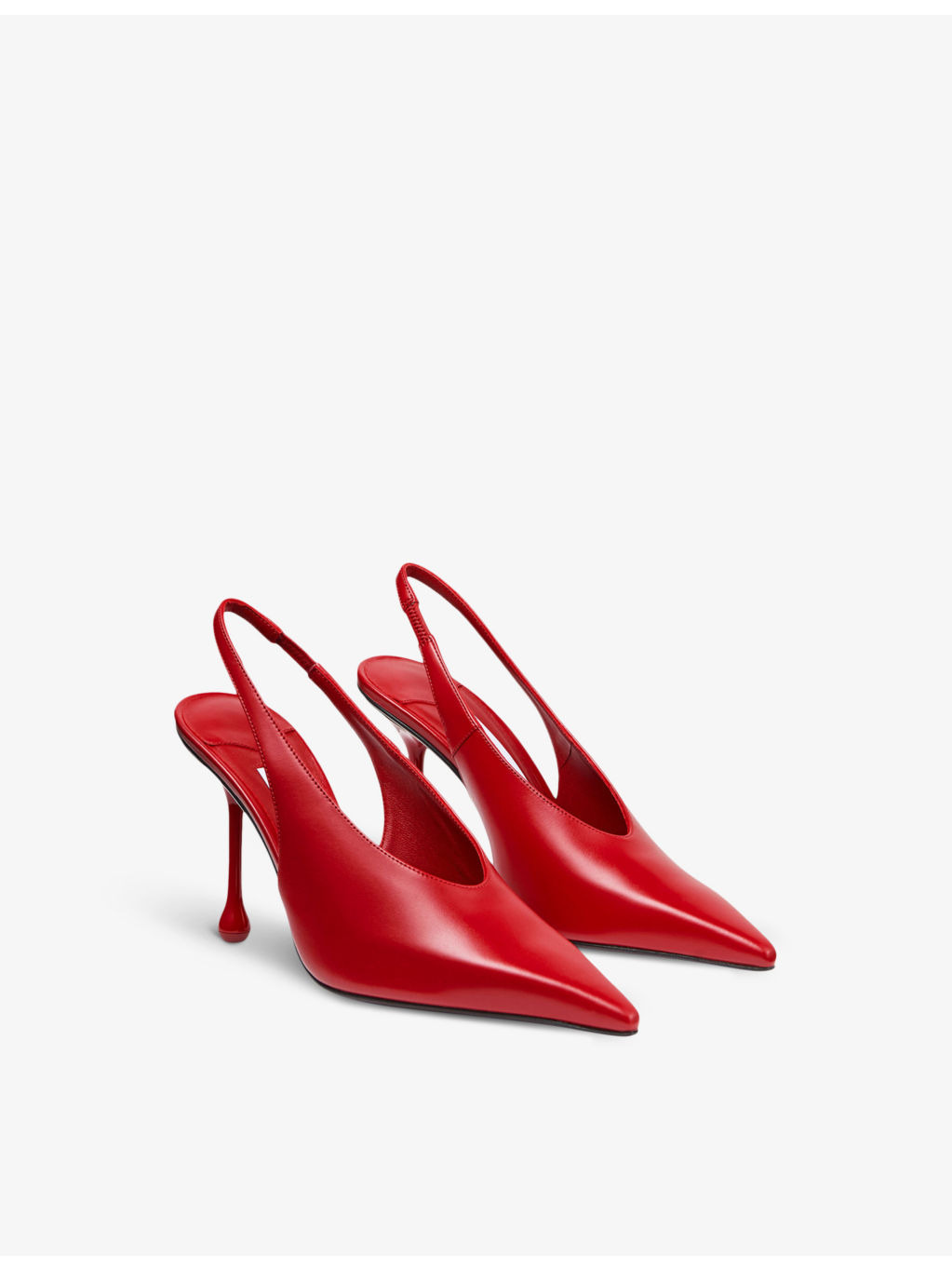 Isa 95 slingback leather heeled courts - 3